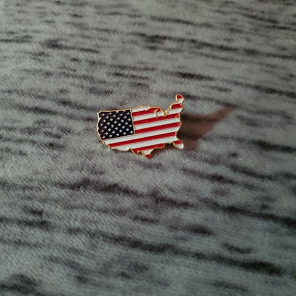 Other - Brass & Enamel America Lapel Pin